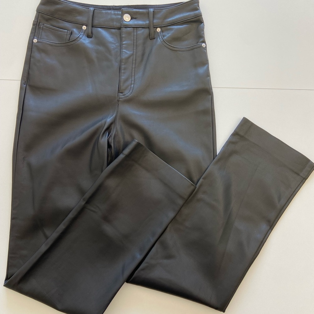 Express Black Faux Leather Pants